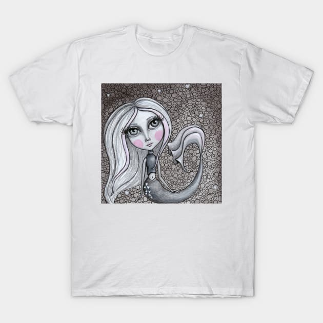 Doodle Mermaid Cutie 4 of 4 T-Shirt by LittleMissTyne